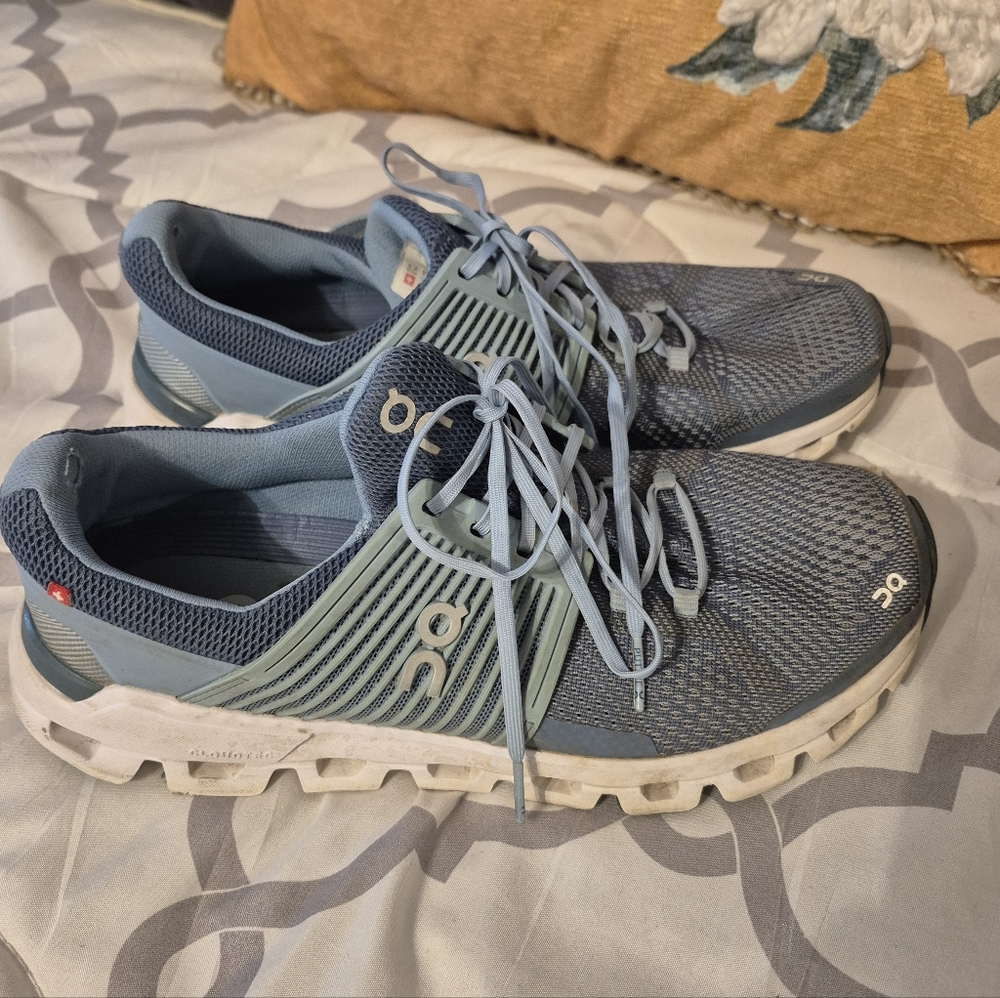 On Cloud Cloudswift Light Blue Mesh Sneakers 8W
